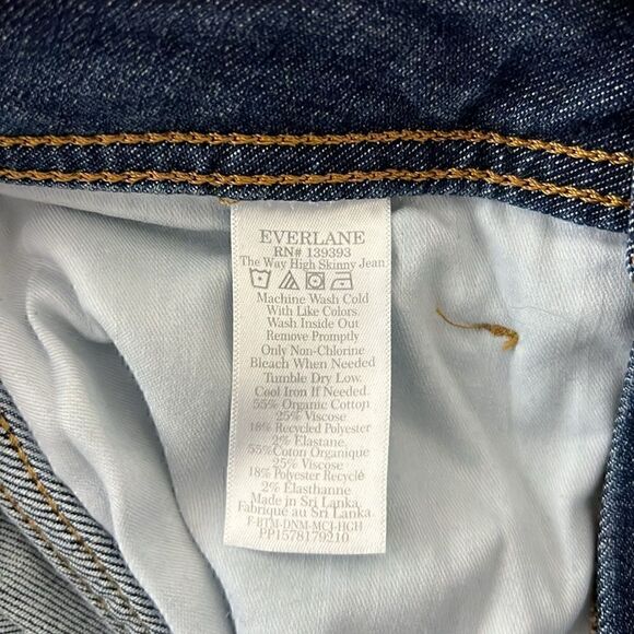 NWOT Everlane The Way-High® Clean Front Skinny in Jean Vintage Blue Size 28 - Picture 8 of 12